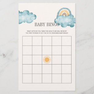 Voici venir le fils Jeu de Bingo Baby Shower