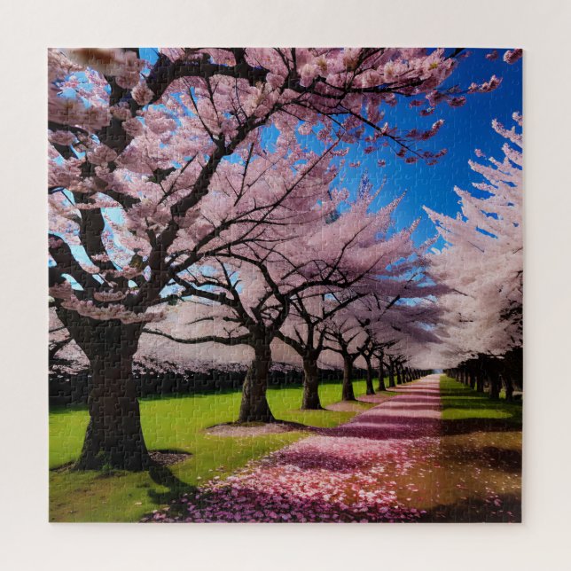 Voie Cherry Blossom, Puzzle Jigsaw (Vertical)