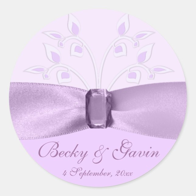 Voie Lavande Sticker Rond (Devant)