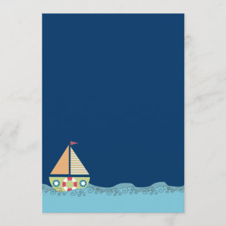 Voile Away Sailing Boys Birthday Invitation