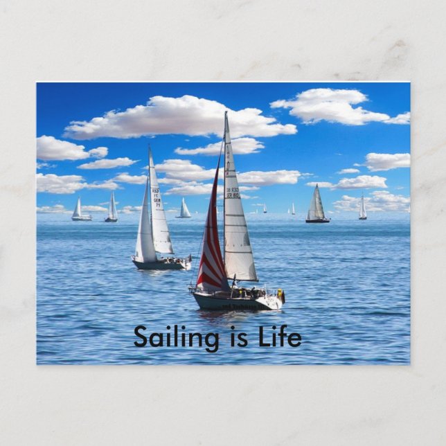 Voile - Carte postale Vie (Devant)