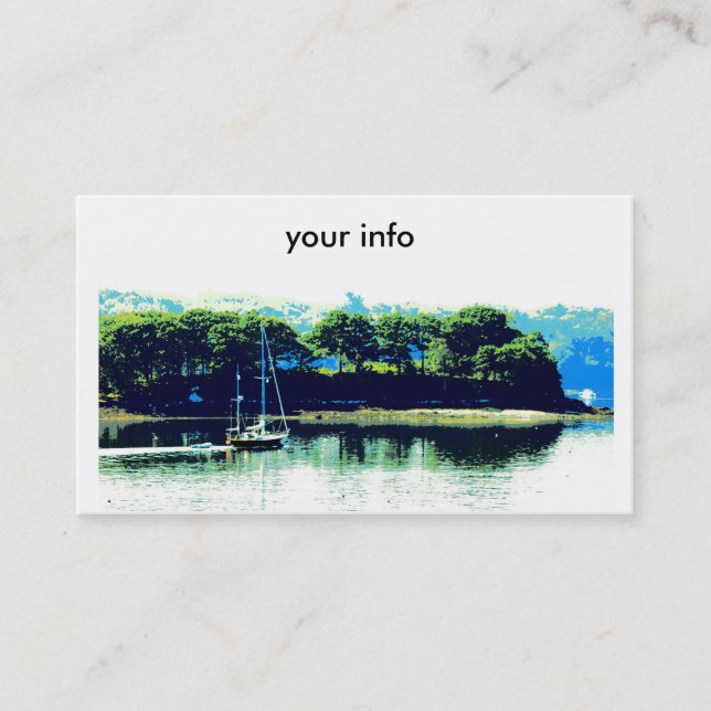 voile en carte de visite paradisiaque (Devant)