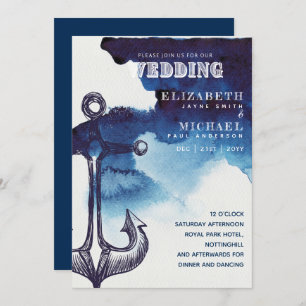 Voile nautique Destination Mariage Invitation