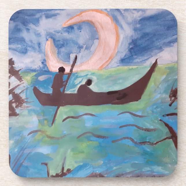 Voile par Moonlight Plastic Dessous de verre (Devant)