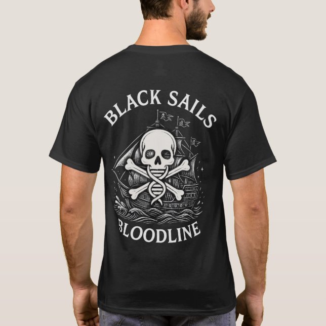 Voiles noires - T-Shirt pirate (Dos)