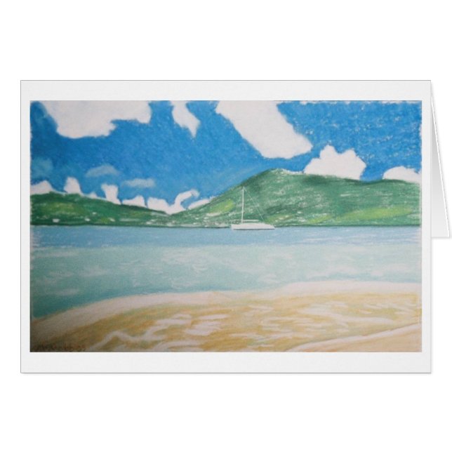 voilier et paysage marin (Devant horizontal)