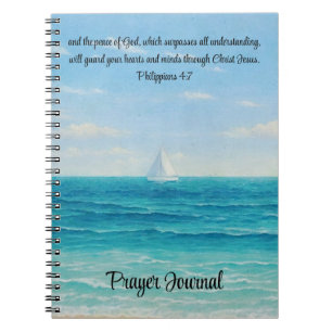 Voilier marin paisible Bible Bible Verse Journal