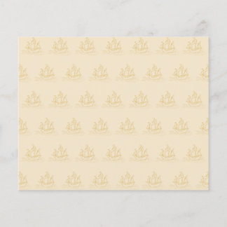 Voilier Style vintage Motif, Couleur Beige.