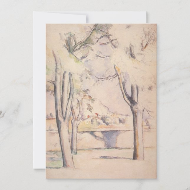 Voir à travers les arbres par Paul Cezanne, Art Vi (Devant)