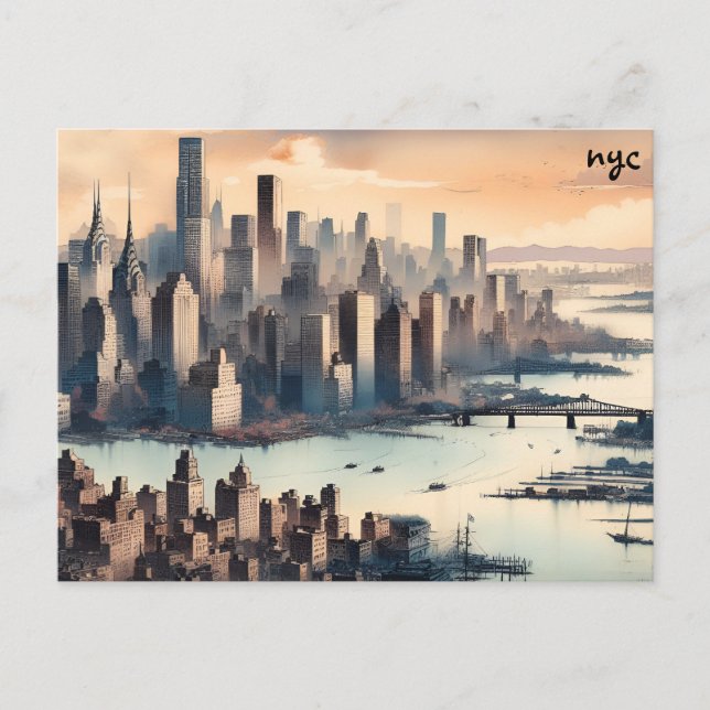 voir acheter carte nyc masse cartes postales (Devant)