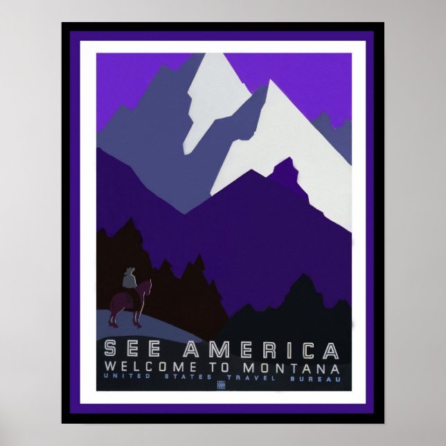 Voir America - Montana - WPA Poster Series45 (Devant)