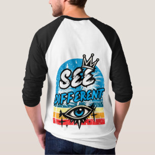 Voir Différent Retro T-Shirt à Manches Longues