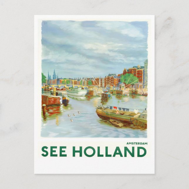 Voir Holland vintage travel Carte postale (Devant)