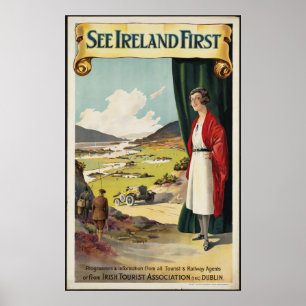 Voir Irlande Poster Vintage voyage et Imprimés rét