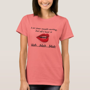 Voir la bouche déplacer Blah - T-shirt fade