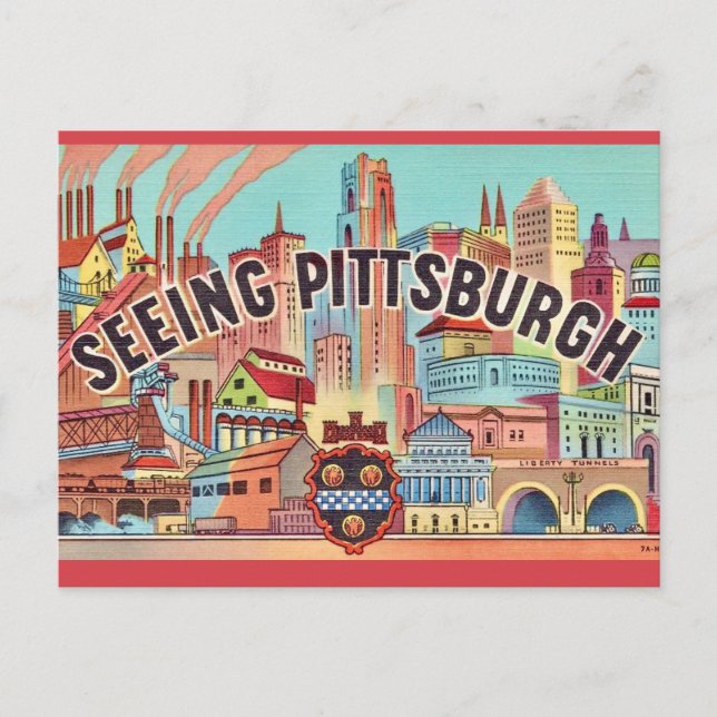 Voir la carte postale illustrée de Pittsburgh (Devant)
