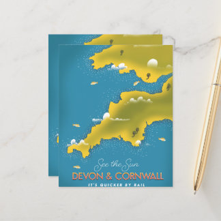 Voir l'affiche de voyage Sun - Devon & Cornwall.