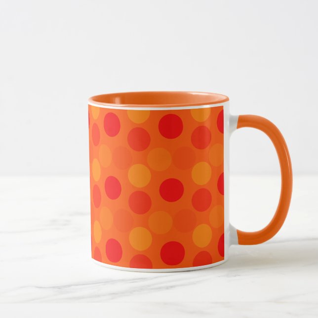 Voir les points Orange Ringer Mug (Droite)