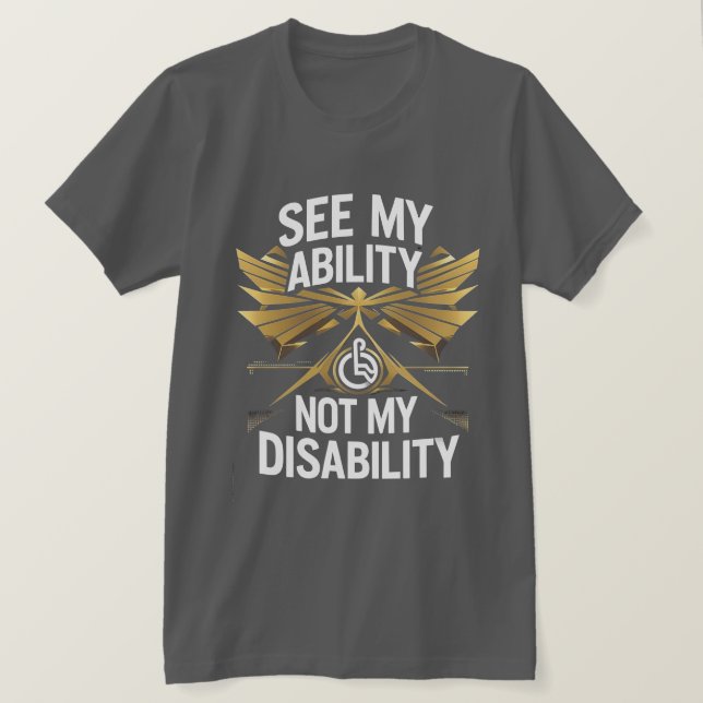 Voir Ma Capacité - Habilitation T-shirt Design (Design devant)