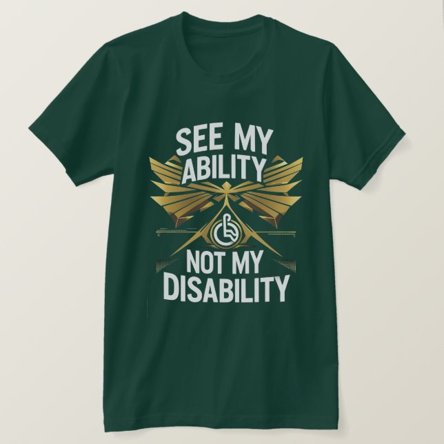 Voir Ma Capacité - Habilitation T-shirt Design (Design devant)