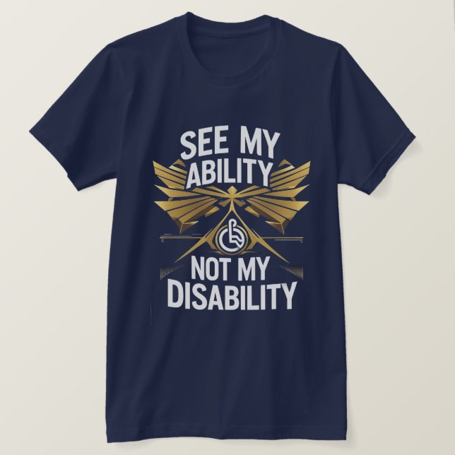 Voir Ma Capacité - Habilitation T-shirt Design (Design devant)