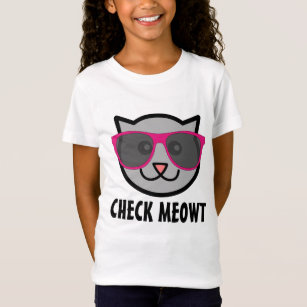 Voir Meowt Funny Chat enfants filles T-shirts