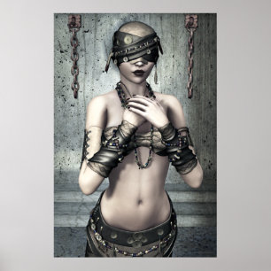 Voir No Evil Gothic Art Poster