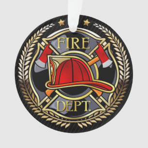 Voir Retour - Ornement acrylique pompier