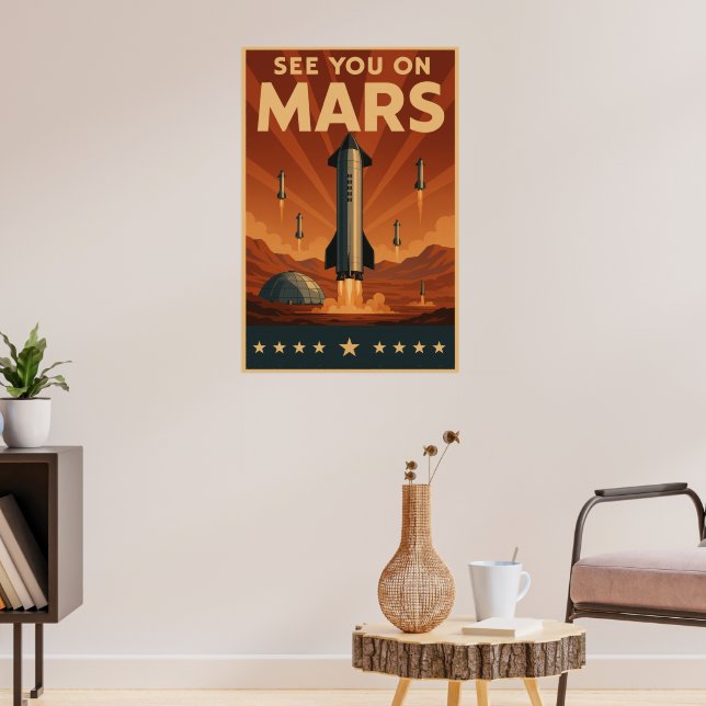 Voir Sur Mars Poster (Salon 3)