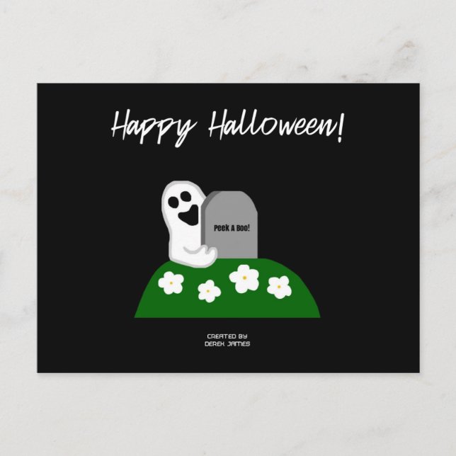 Voir Une Carte Postale Boo Ghost (Devant)
