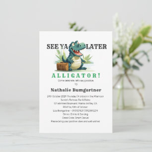 Voir Ya Plus Tard Alligator Partir Invitation