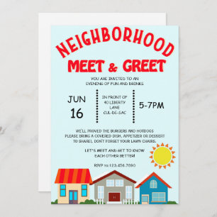 Voisinage Meet Greet Invitation