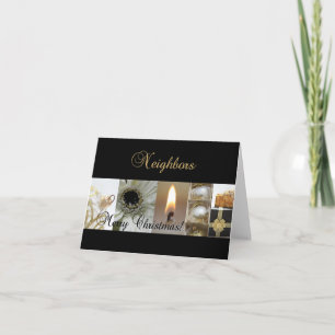 Voisins Joyeuse carte de Noël