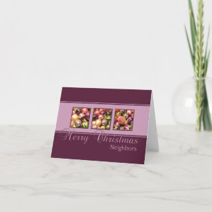 Voisins Joyeuse carte de Noël