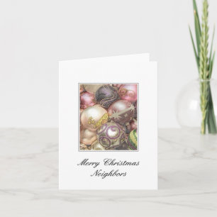 Voisins Joyeuse carte de Noël