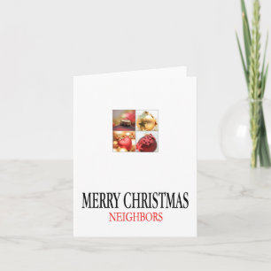 Voisins Joyeuse carte de Noël