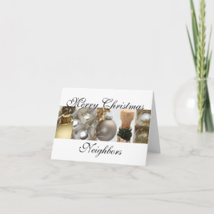 Voisins Joyeuse carte de Noël