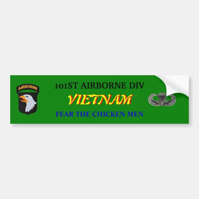 Voiture 101e autocollant de pare-chocs aéroporté au Vietna (Devant)