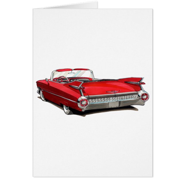 Voiture 1959 de rouge de Cadillac (Devant)