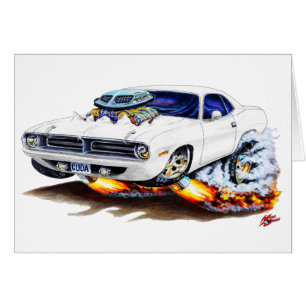 Voiture 1970 de blanc de Cuda