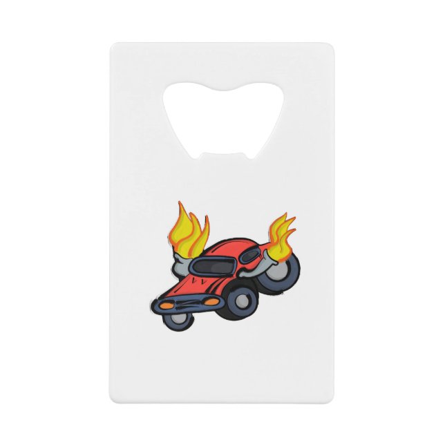 Voiture à flammes (Devant)