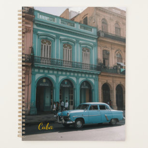 Voiture Américaine Vintage Turquoise Cuba Colonial