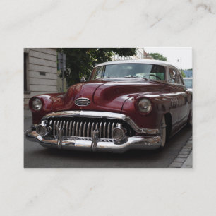 Voiture ancienne - carte de visite