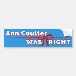 Voiture Ann Coulter Était Un Autocollant De Bumper Conserv