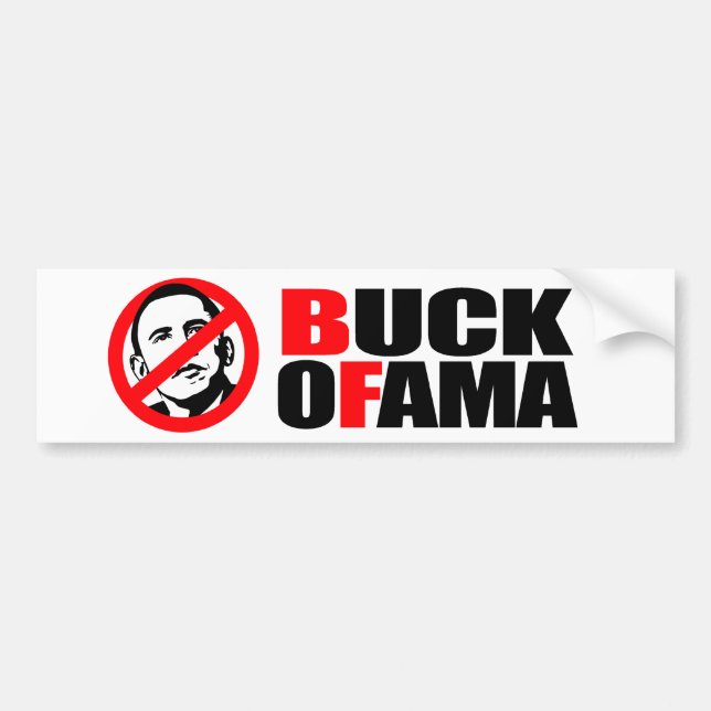 Voiture Anti-Obama - autocollant d'Ofama de mâle (Devant)