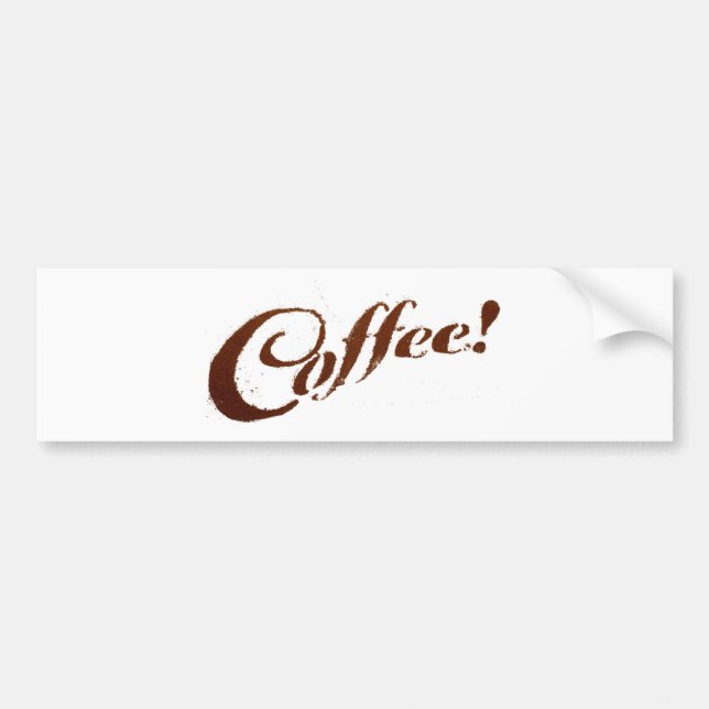Voiture Autocollant - Café Faits de Marc de Café (Devant)