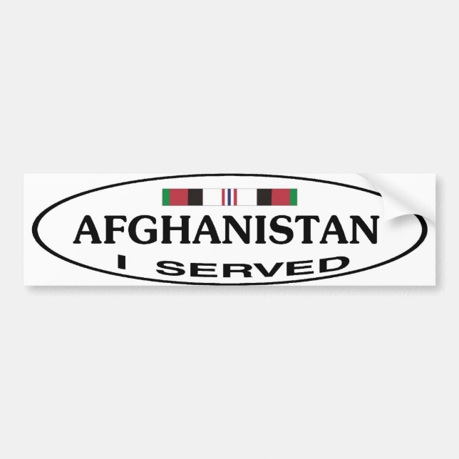 VOITURE AUTOCOLLANT DE BOSSE DE L'AFGHANISTAN (Devant)