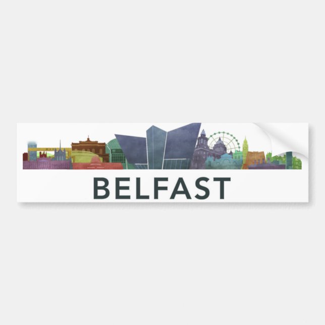 Voiture Autocollant de bumber de Belfast (Devant)