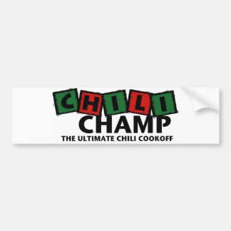 Voiture Autocollant de Bumber de champion de piment