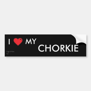Voiture Autocollant de Chorkie